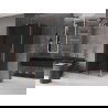 Cabine de douche coulissante Mexen Velar L 90 x 120 cm, graphite, or rose - 871-090-120-43-60