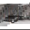 Mexen Velar L cabine de douche coulissante 100 x 100 cm, transparent, cuivre brossé - 871-100-100-03-65