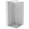 Cabine de douche coulissante Mexen Velar L 90 x 90 cm, transparent, nickel brossé - 871-090-090-03-97