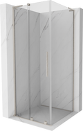 Mexen Velar L cabine de douche coulissante 90 x 90 cm, transparent, nickel brossé - 871-090-090-03-97