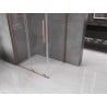 Mexen Velar L cabine de douche coulissante 120 x 80 cm, transparent, cuivre brossé - 871-120-080-03-65