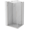 Mexen Velar L cabine de douche coulissante 100 x 75 cm, transparent, nickel brossé - 871-100-075-03-97