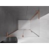 Mexen Velar L cabine de douche coulissante 90 x 100 cm, givre, cuivre brossé - 871-090-100-33-65