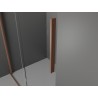 Mexen Velar L cabine de douche coulissante 90 x 100 cm, givre, cuivre brossé - 871-090-100-33-65
