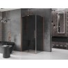 Mexen Velar L cabine de douche coulissante 100 x 80 cm, graphite, cuivre brossé - 871-100-080-43-65