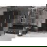 Cabine de douche coulissante Mexen Velar L 100 x 120 cm, graphite, cuivre brossé - 871-100-120-43-65
