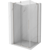 Mexen Velar L cabine de douche coulissante 120 x 110 cm, transparent, nickel brossé - 871-120-110-03-97