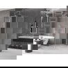 Cabine de douche coulissante Mexen Velar L 90 x 90 cm, givré, nickel brossé - 871-090-090-33-97