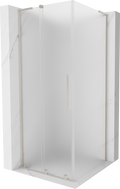 Mexen Velar L cabine de douche coulissante 110 x 110 cm, givre, nickel brossé - 871-110-110-33-97