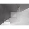 Mexen Velar L cabine de douche coulissante 110 x 110 cm, givrée, nickel brossé - 871-110-110-33-97