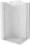 Mexen Velar L cabine de douche coulissante 90 x 80 cm, dépoli, nickel brossé - 871-090-080-33-97