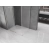 Cabine de douche coulissante Mexen Velar L 90 x 110 cm, givrée, nickel brossé - 871-090-110-33-97