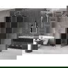 Cabine de douche coulissante Mexen Velar L 90 x 90 cm, graphite, nickel brossé - 871-090-090-43-97