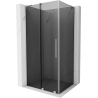 Mexen Velar L cabine de douche coulissante 90 x 120 cm, graphite, nickel brossé - 871-090-120-43-97
