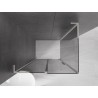Mexen Velar L cabine de douche à portes coulissantes 90 x 100 cm, graphite, nickel brossé - 871-090-100-43-97