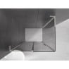 Mexen Velar L cabine de douche coulissante 100 x 75 cm, graphite, nickel brossé - 871-100-075-43-97