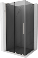 Mexen Velar L cabine de douche coulissante 120 x 85 cm, graphite, nickel brossé - 871-120-085-43-97