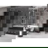 Cabine de douche coulissante Mexen Velar L 120 x 85 cm, graphite, nickel brossé - 871-120-085-43-97