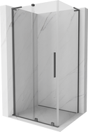 Cabine de douche coulissante Mexen Velar L 90 x 110 cm, transparent, gun metal - 871-090-110-03-95