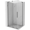 Mexen Velar L cabine de douche coulissante 120 x 100 cm, transparent, métal gun - 871-120-100-03-95