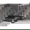 Cabine de douche coulissante Mexen Velar L 100 x 80 cm, givre, metal gun - 871-100-080-33-95