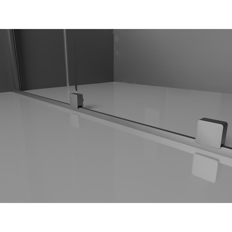 Mexen Velar L cabine de douche coulissante 110 x 110 cm, graphite, gun metal - 871-110-110-43-95