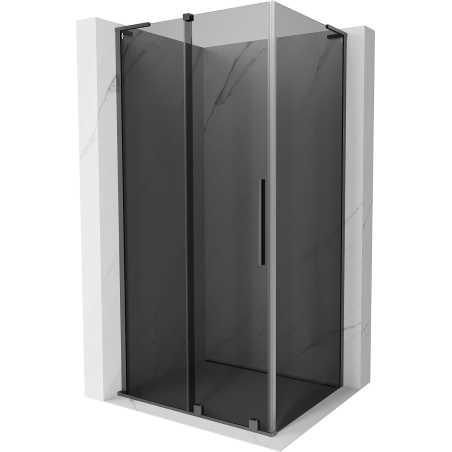 Mexen Velar L cabine de douche coulissante 100 x 80 cm, graphite, métal canon - 871-100-080-43-95