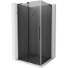 Mexen Velar L cabine de douche coulissante 100 x 80 cm, graphite, métal canon - 871-100-080-43-95