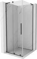 Mexen Velar L cabine de douche coulissante 120 x 120 cm, transparent, gris canon brossé - 871-120-120-03-66
