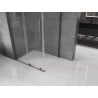 Cabine de douche coulissante Mexen Velar L 100 x 80 cm, transparent, gris canon brossé - 871-100-080-03-66