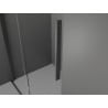 Cabine de douche coulissante Mexen Velar L 100 x 80 cm, transparent, gris canon brossé - 871-100-080-03-66