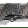 Mexen Velar L cabine de douche coulissante 120 x 85 cm, transparent, gris chaud brossé - 871-120-085-03-66