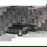 Mexen Velar L cabine de douche coulissante 120 x 85 cm, transparent, gris chaud brossé - 871-120-085-03-66