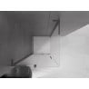 Mexen Velar L cabine de douche coulissante 90 x 90 cm, givrée, gris canon brossé - 871-090-090-33-66