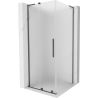 Mexen Velar L cabine de douche coulissante 110 x 110 cm, givre, gris canon brossé - 871-110-110-33-66
