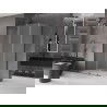 Mexen Velar L cabine de douche coulissante 90 x 70 cm, givrée, gris fusil brossé - 871-090-070-33-66
