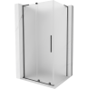 Mexen Velar L cabine de douche coulissante 90 x 70 cm, givrée, gris fusil brossé - 871-090-070-33-66