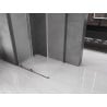 Mexen Velar L cabine de douche coulissante 90 x 70 cm, givré, gris canon brossé - 871-090-070-33-66