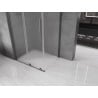 Cabine de douche coulissante Mexen Velar L 110 x 75 cm, givrée, gris canon brossé - 871-110-075-33-66