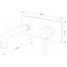 Mexen Alma mitigeur de lavabo encastré, chrome - 75115-00