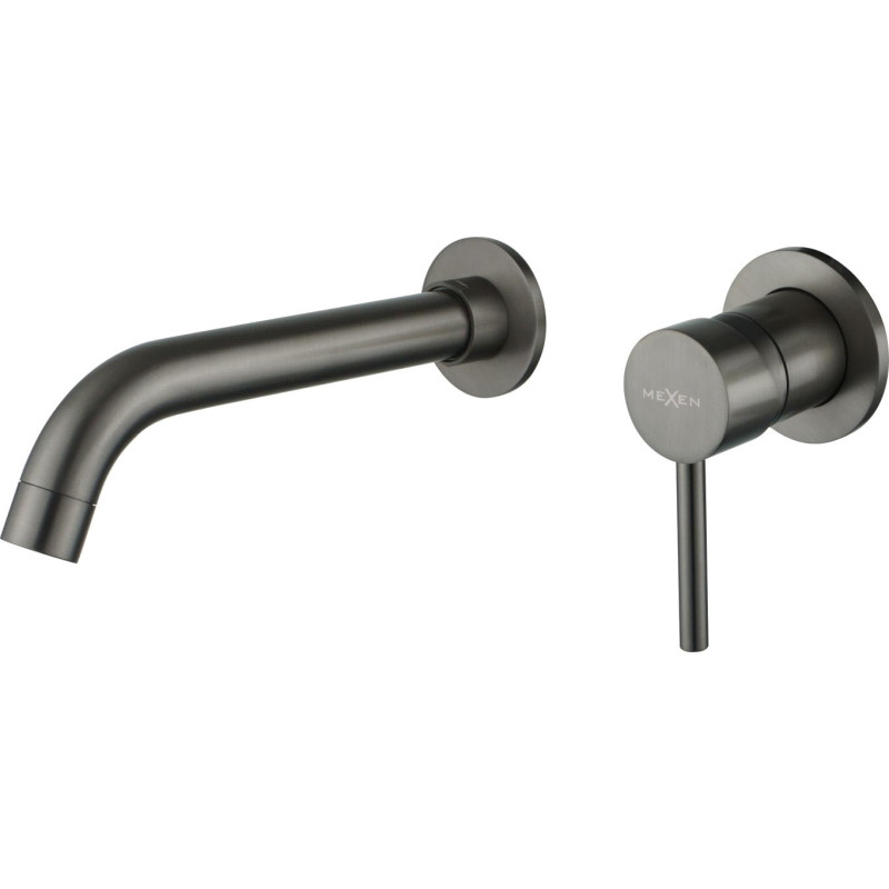 Mexen Alma robinet de lavabo encastré, gun gray brossé - 75015-66