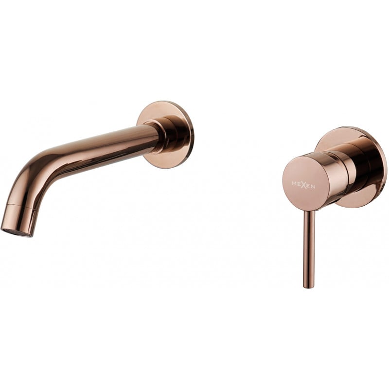 Mexen Alma robinet de lavabo pour installation encastrée, Or rose - 75015-60