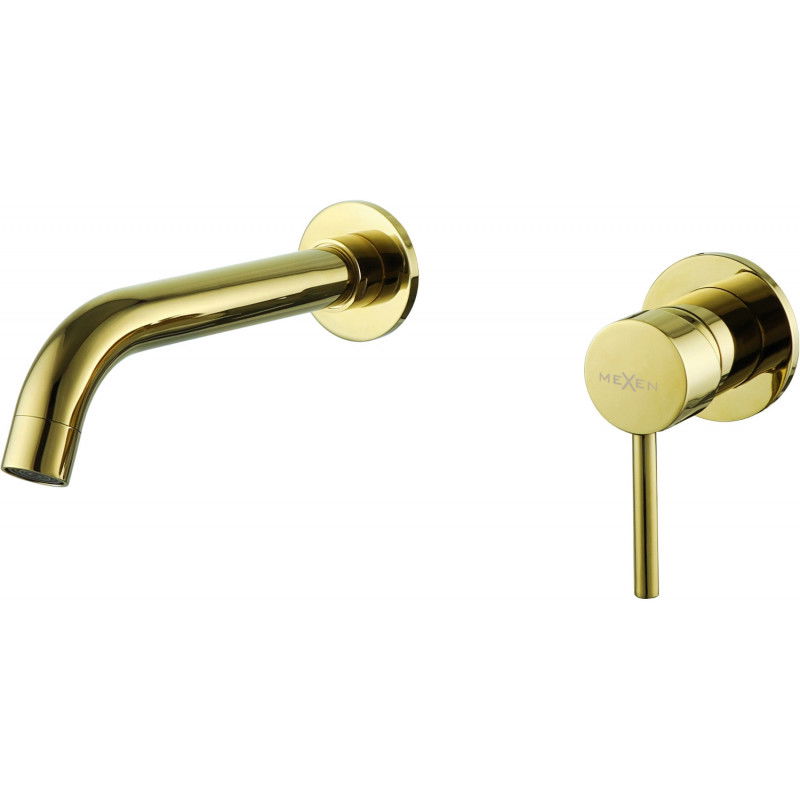 Mexen Alma robinet de lavabo pour installation encastrée, Or - 75015-50