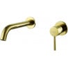 Mexen Alma robinet de lavabo pour installation encastrée, Or - 75015-50