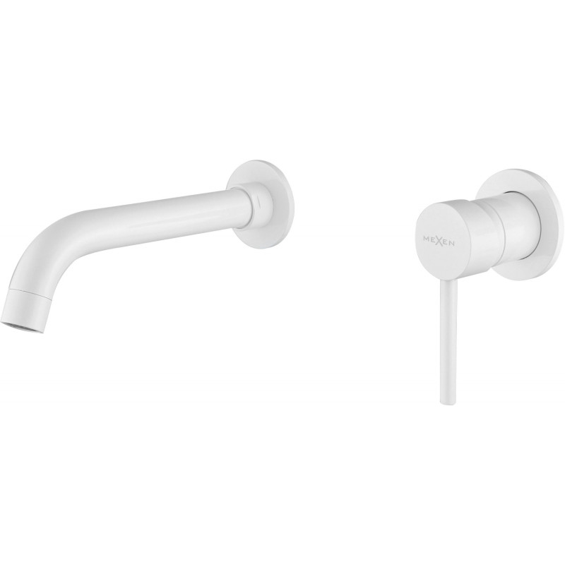 Mexen Alma robinet de lavabo pour installation encastrée, Blanc - 75015-20