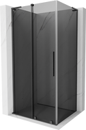 Mexen Velar L cabine de douche coulissante 110 x 90 cm, graphite, gris arme brossé - 871-110-090-43-66