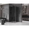 Mexen Velar L cabine de douche coulissante 120 x 70 cm, graphite, gris canon brossé - 871-120-070-43-66