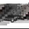 Cabine de douche coulissante Mexen Velar L 120 x 85 cm, graphite, gris canon brossé - 871-120-085-43-66