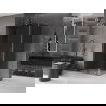 Mexen Velar L cabine de douche coulissante 120 x 100 cm, graphite, gun gray brossé - 871-120-100-43-66