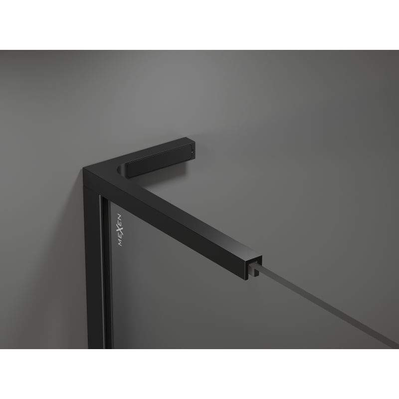 Mexen Velar L cabine de douche coulissante 110 x 110 cm, transparent, noir - 871-110-110-03-70